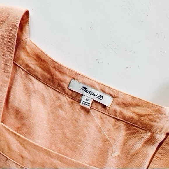 Madewell Squareneck Linen Mini Dress - Picture 5 of 5